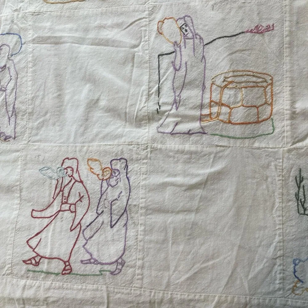 Vintage quilt topper